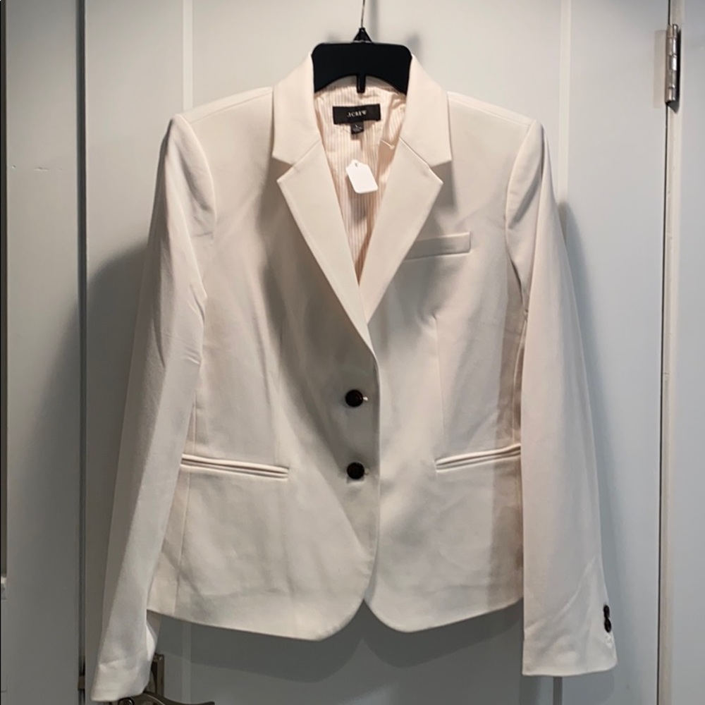 J. Crew White Blazer